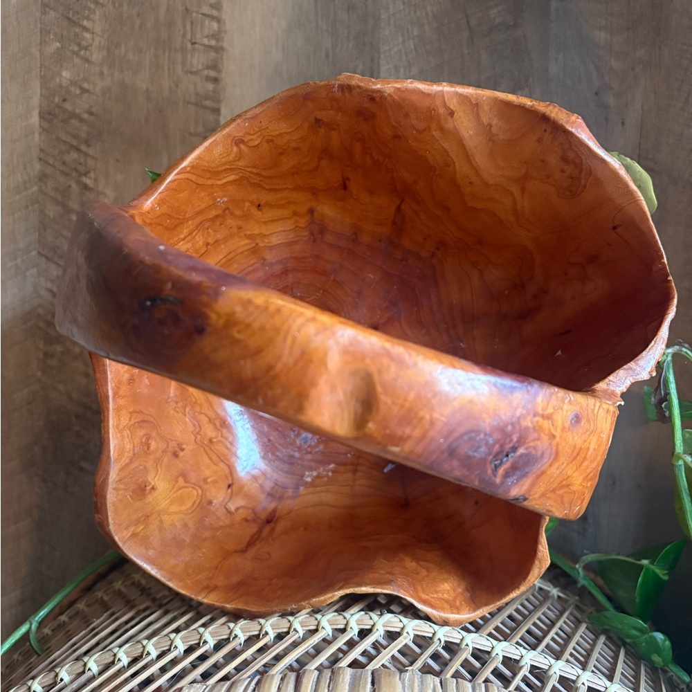 Handcrafted Wooden Bowl or Basket